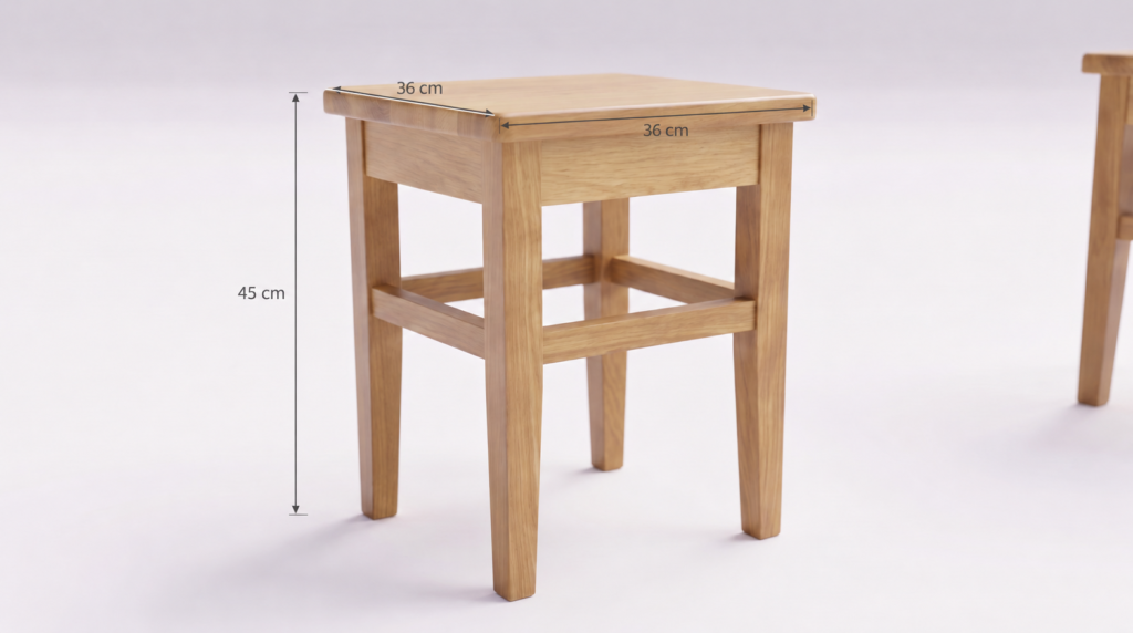 Taboret drewniany Turku