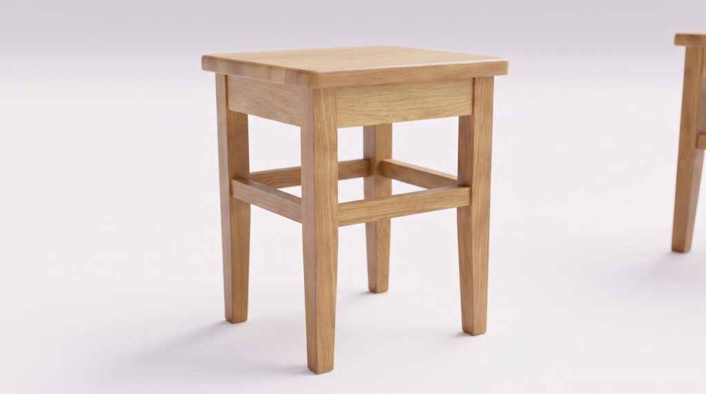 Taboret drewniany Turku