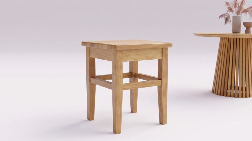 Taboret drewniany Turku