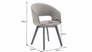 Krzesło tapicerowane Reykjavík