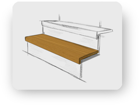 nakładki na schody drewniane model I stolarnialobzow.live